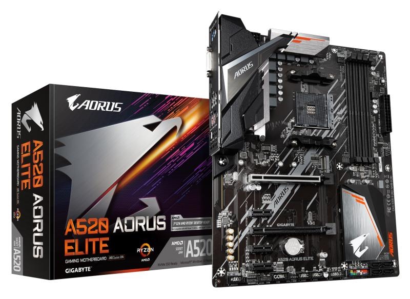 MB Gigabyte A520 AORUS ELITE AM4 - 4 | YEO