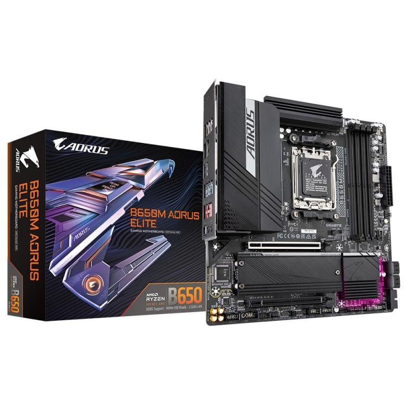 MB GIGABYTE B650M AORUS ELITE 1.3 AM5 - 1 | YEO