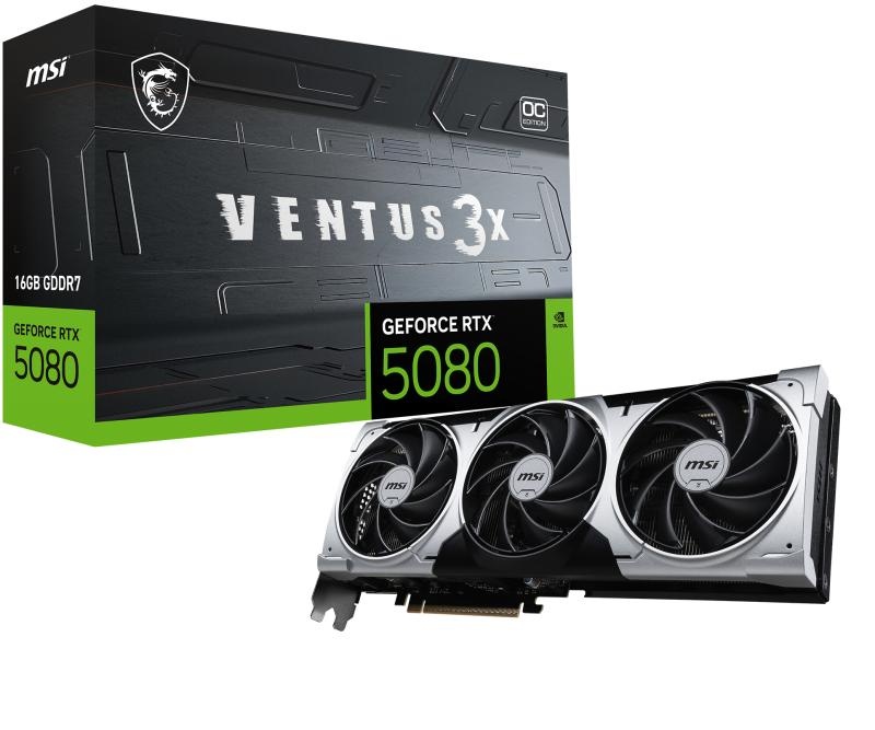 MSI GeForce RTX 5080 16G VENTUS 3X OC PL - 1 | YEO