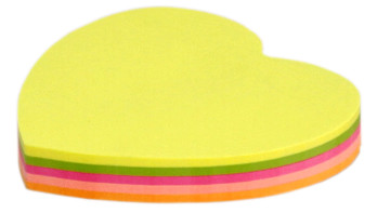 Notes autoadeziv 75x75 mm Office Cover 20/set - inima