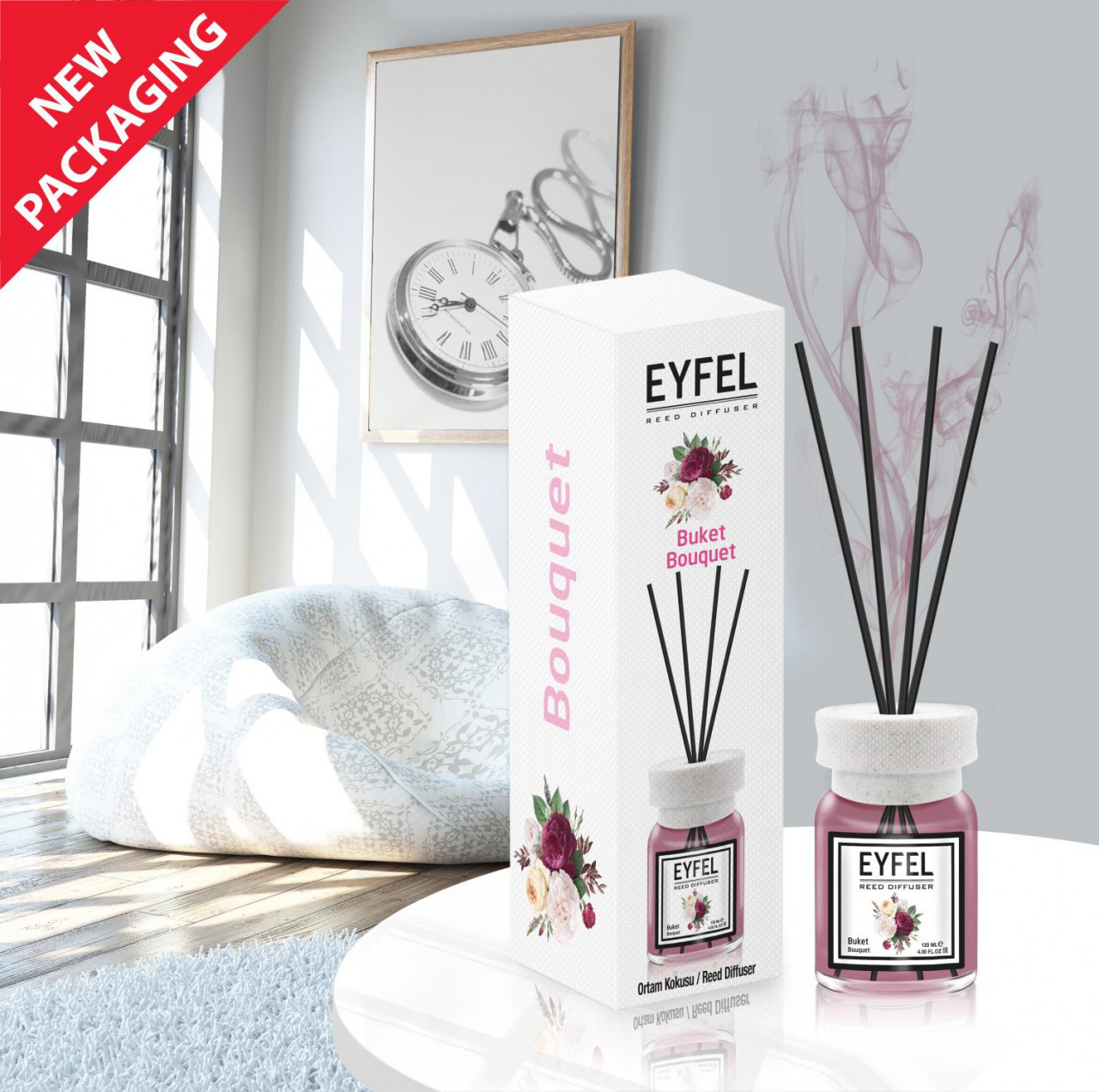 Odorizant cameră diffuser Eyfel, 120ML - 2 | YEO