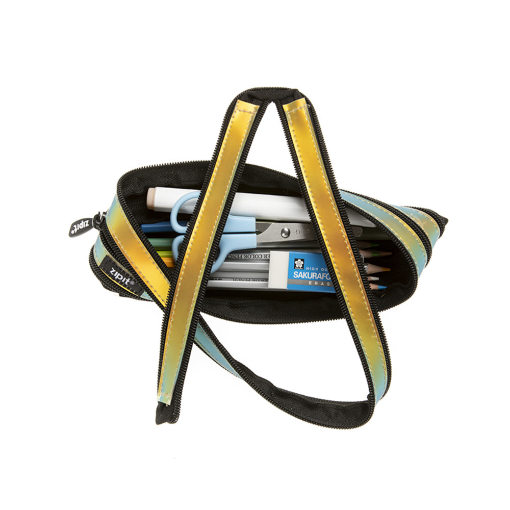 Penar cu fermoar, ZIPIT Metallic - Aramiu - 1 | YEO