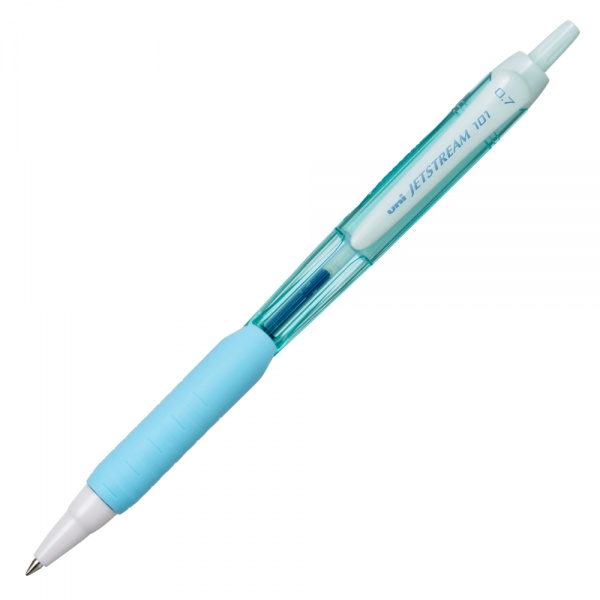 Pix cu mecanism Jetstream Uni-ball SXN-101FL, 0.7mm,, grip cauciucat, scris albastru, diverse culori - 2 | YEO
