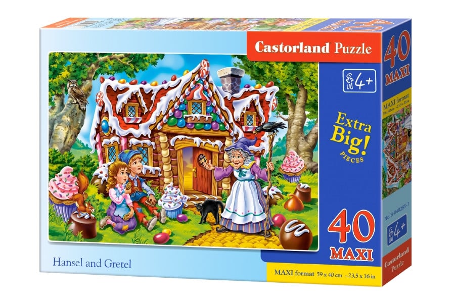 Puzzle 40 piese Maxi Hansel and Gretel