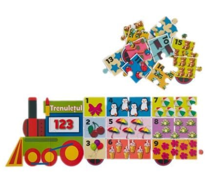 Puzzle educativ, Trenuletul 123 - 1 | YEO