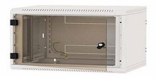 Rack de perete Triton sectiune simpla 4U 400mm adancime usa sticla panouri laterale fixe sectiuni, sectiuni