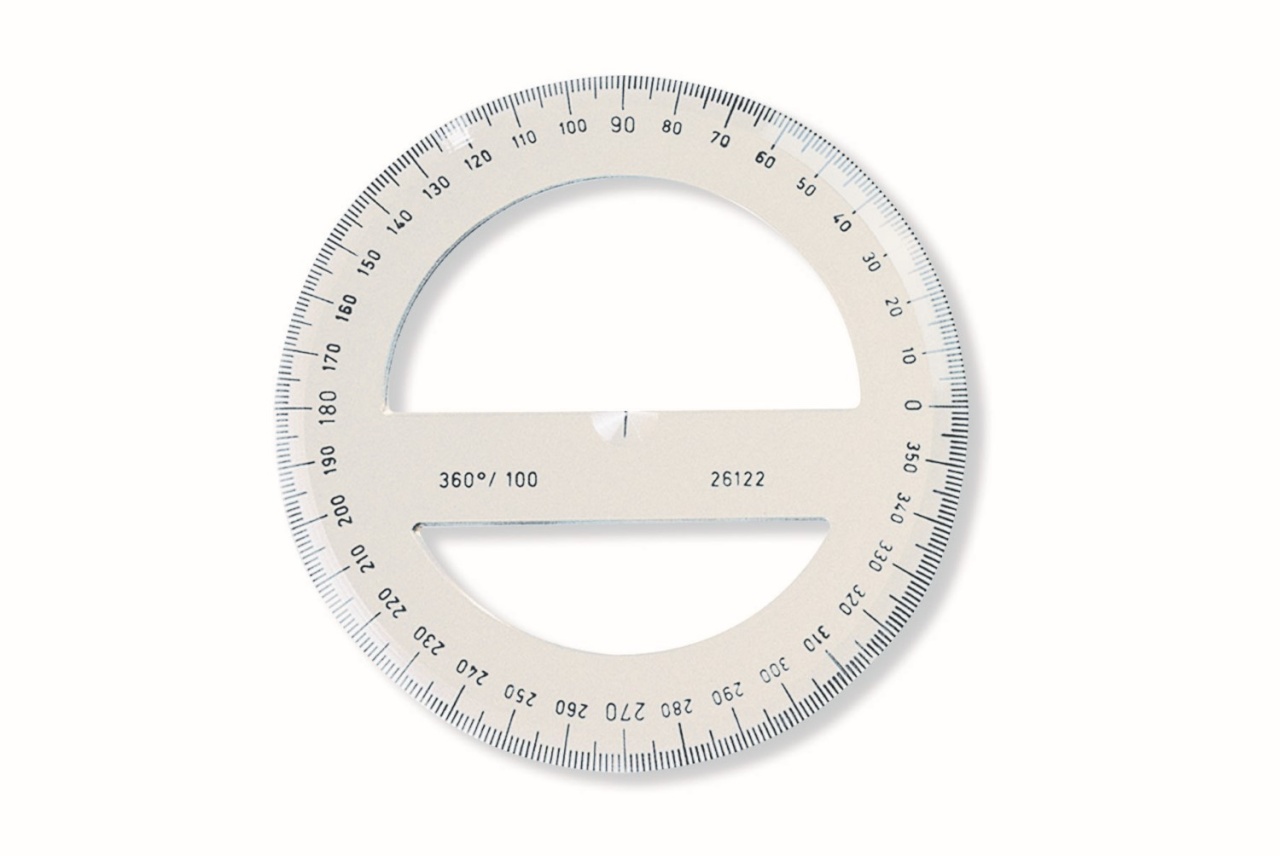 Raportor plastic 360 grade, 10 cm cristal Koh-I-Noor