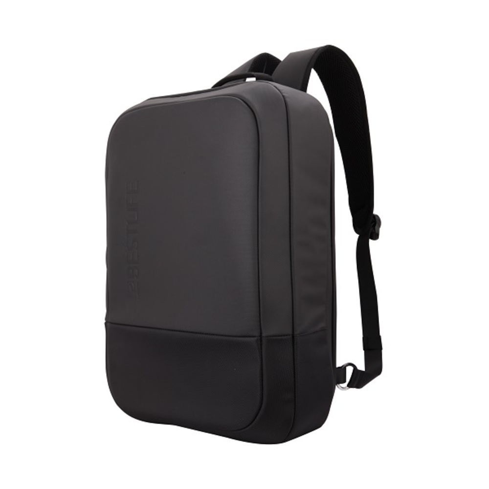 Rucsac BESTLIFE Neoton - gri/negru - laptop 16 inch, charge pentru USB si TypeC conectori - slim - 1 | YEO