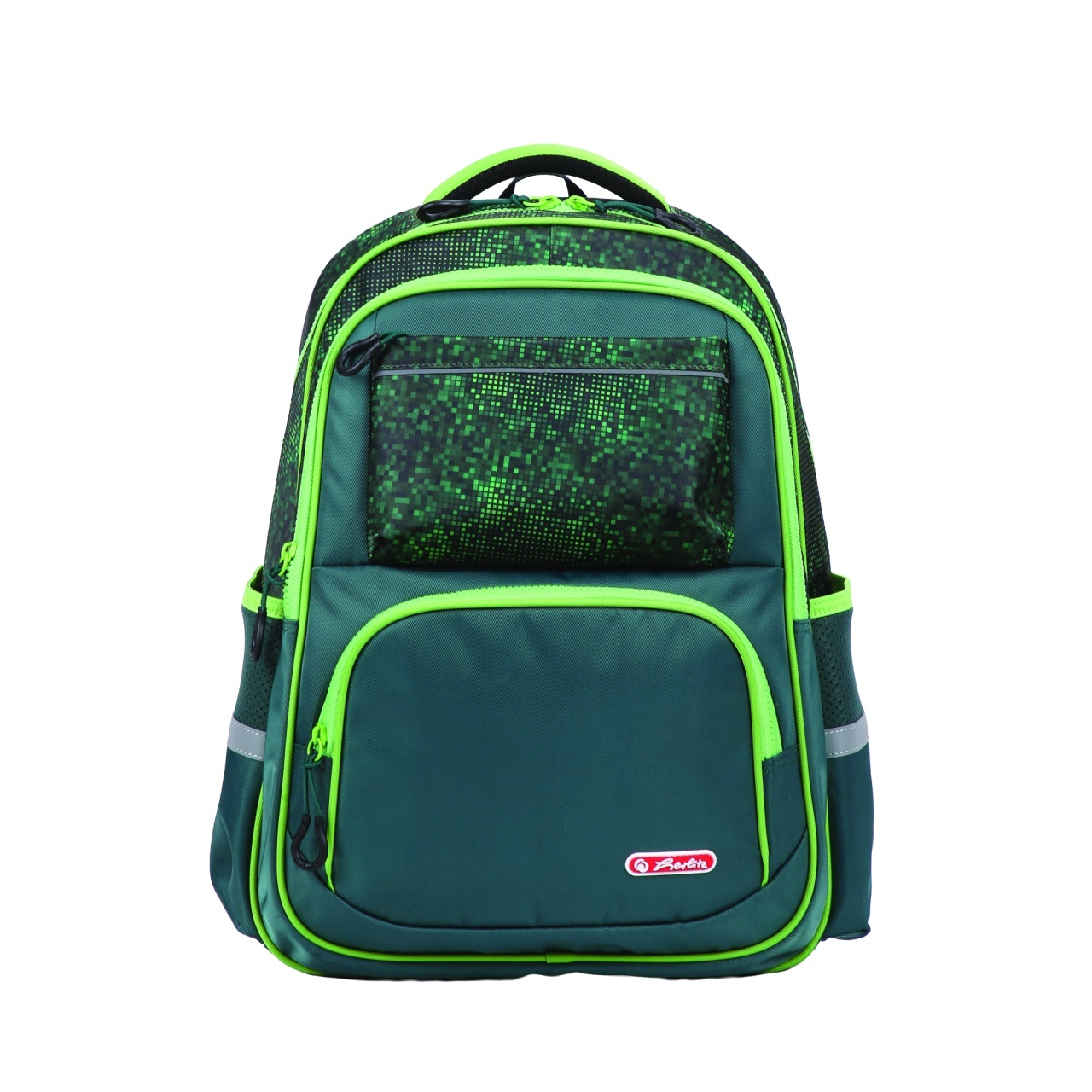 Rucsac Herlitz Spark Pixel Mania, sistem antigravity, 30 x 13 x 45 cm