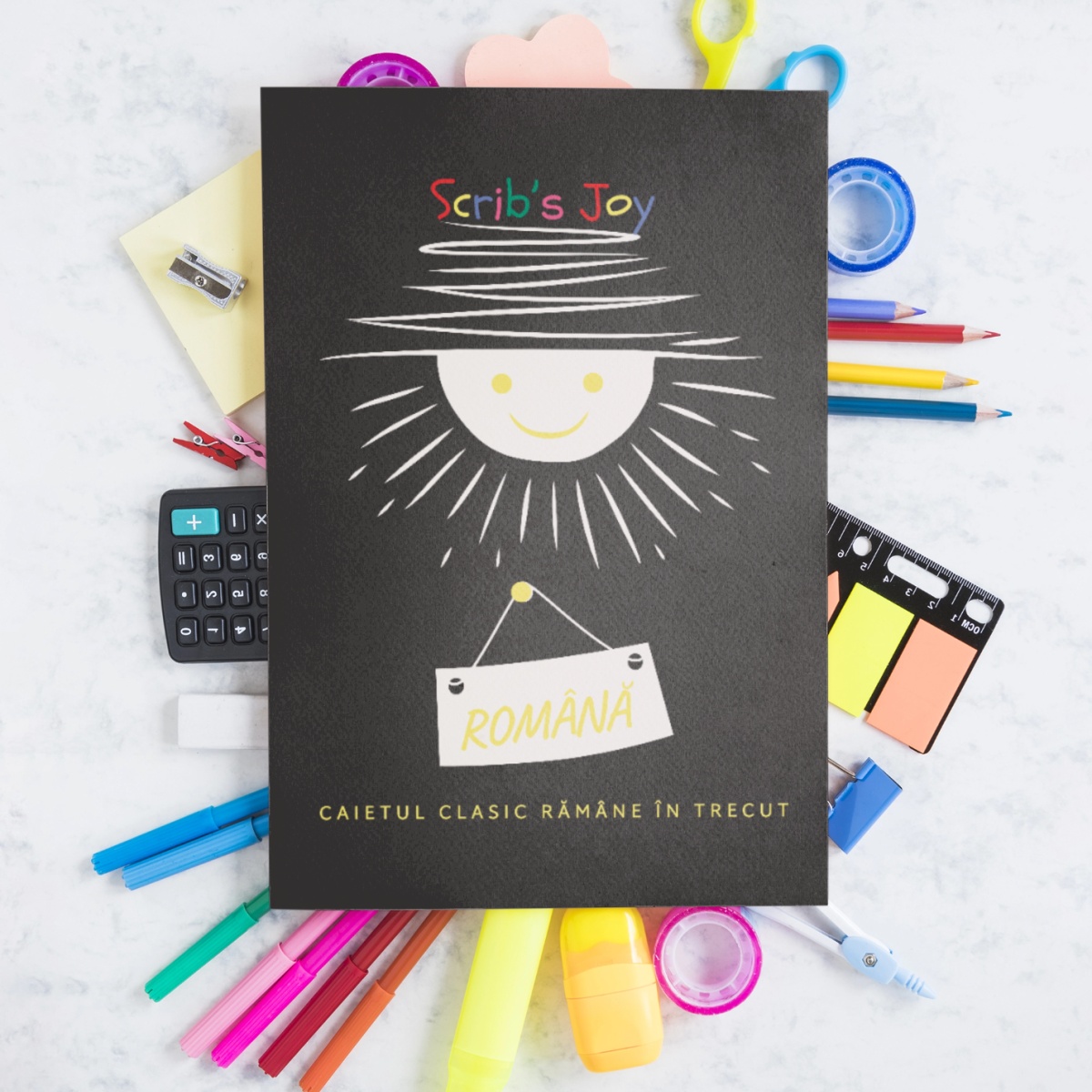 Scrib’s Joy cu diKiss - Română - A4 Studențesc - 290 x 205 mm