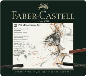 Set Pitt Monochrome 21 Buc Faber-Castell