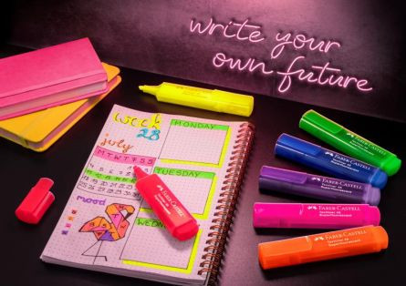 Set textmarkere Faber-castell superfluorescent Gen Z, cutie carton, 8 buc/set - 1 | YEO