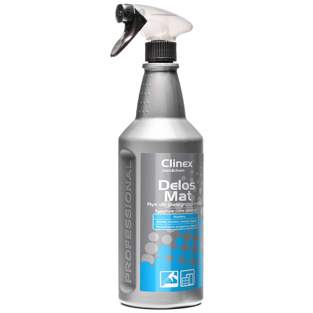 Soluție pentru curățat mobilă cu pulverizator Clinex Delos Mat, 1l