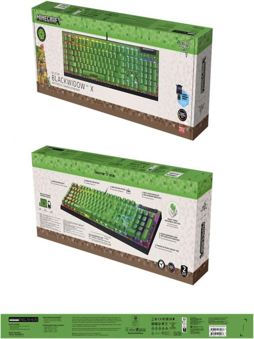 Tast. Razer Blackwidow V4 X Gr. Sw Minec - 3 | YEO