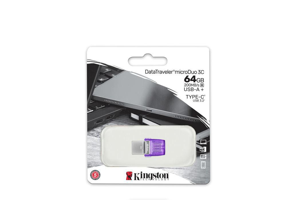 USB 64GB DT mDUO USB 3.0 KS DTDUO3CG3/64 - 2 | YEO