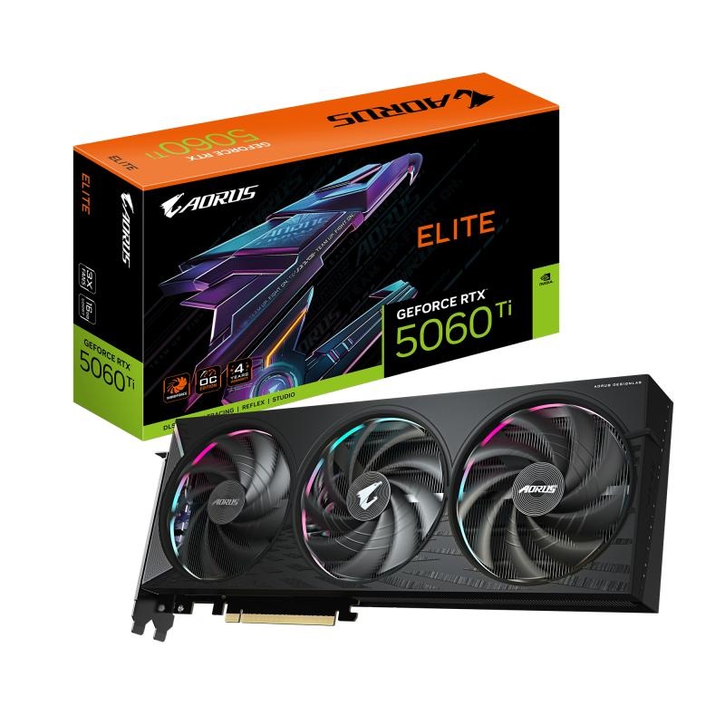 VGA GIGABYTE RTX 5060 TI AORUS E 16GB - 1 | YEO