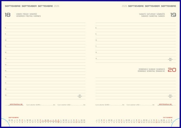 Agendă de lux cu clapă magnetică Riga, 15 x 21 cm - 3 | YEO