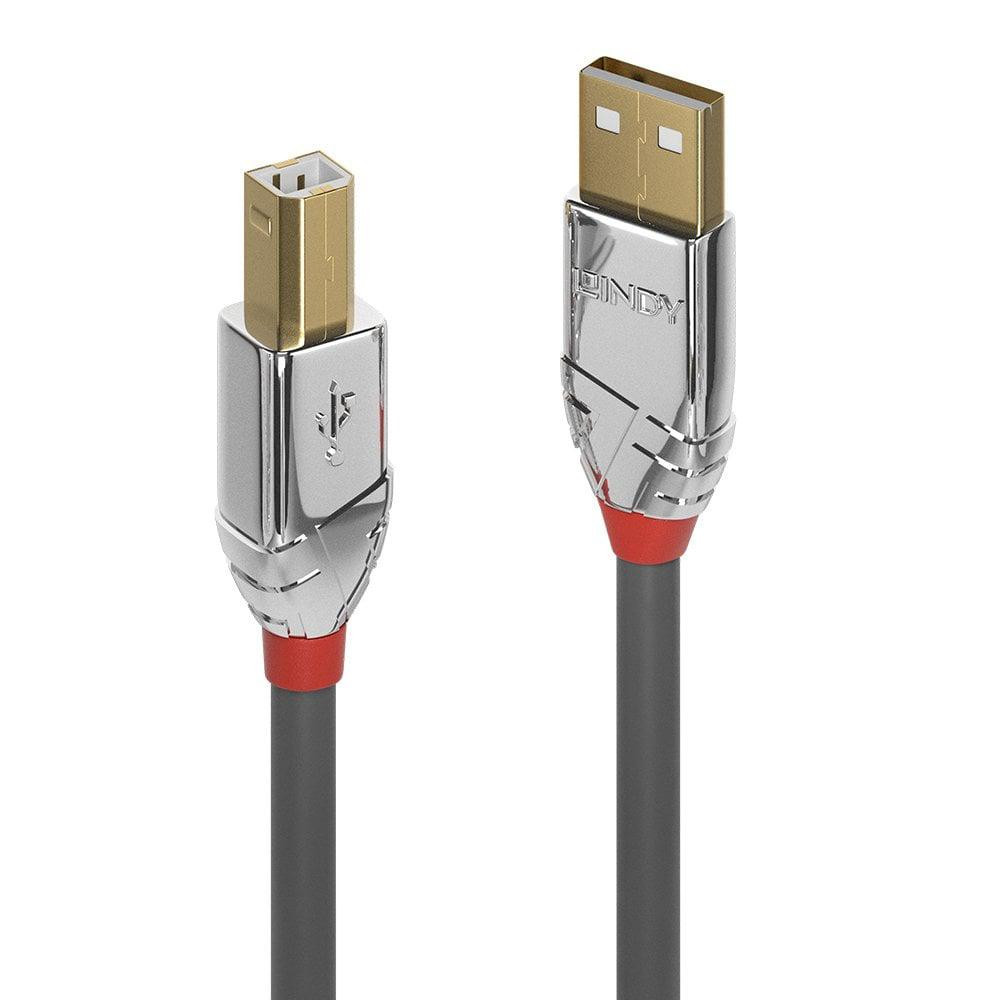 Cablu Lindy 5m USB 2.0 Type A to B, Cromo Line