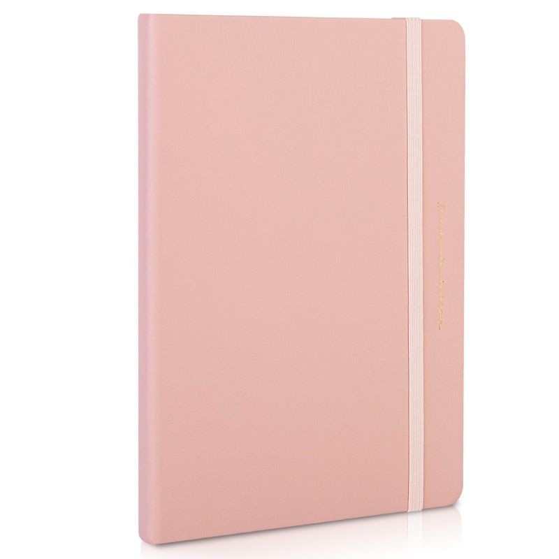 Caiet birou Deli, 210x143mm, 96 file, dictando, copertă imitație piele - 1 | YEO