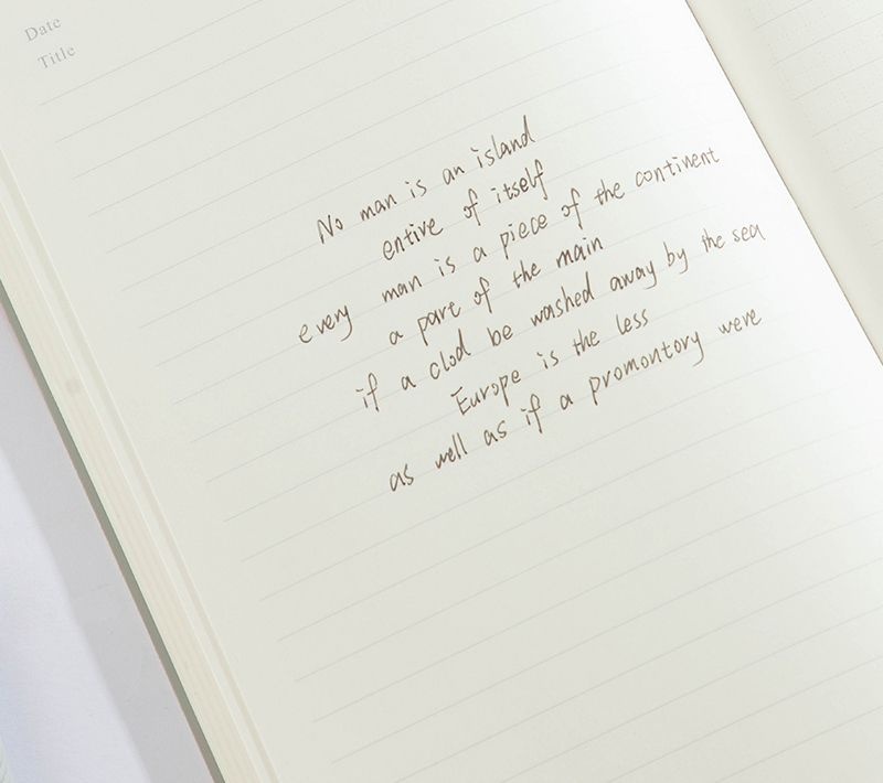 Caiet birou Deli, A5, 96 file, dictando, copertă imitație piele, 80 g/mp - 2 | YEO