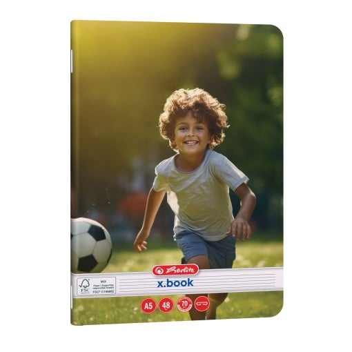 Caiet Herlitz motiv Sports, A5, 48 file, dictando