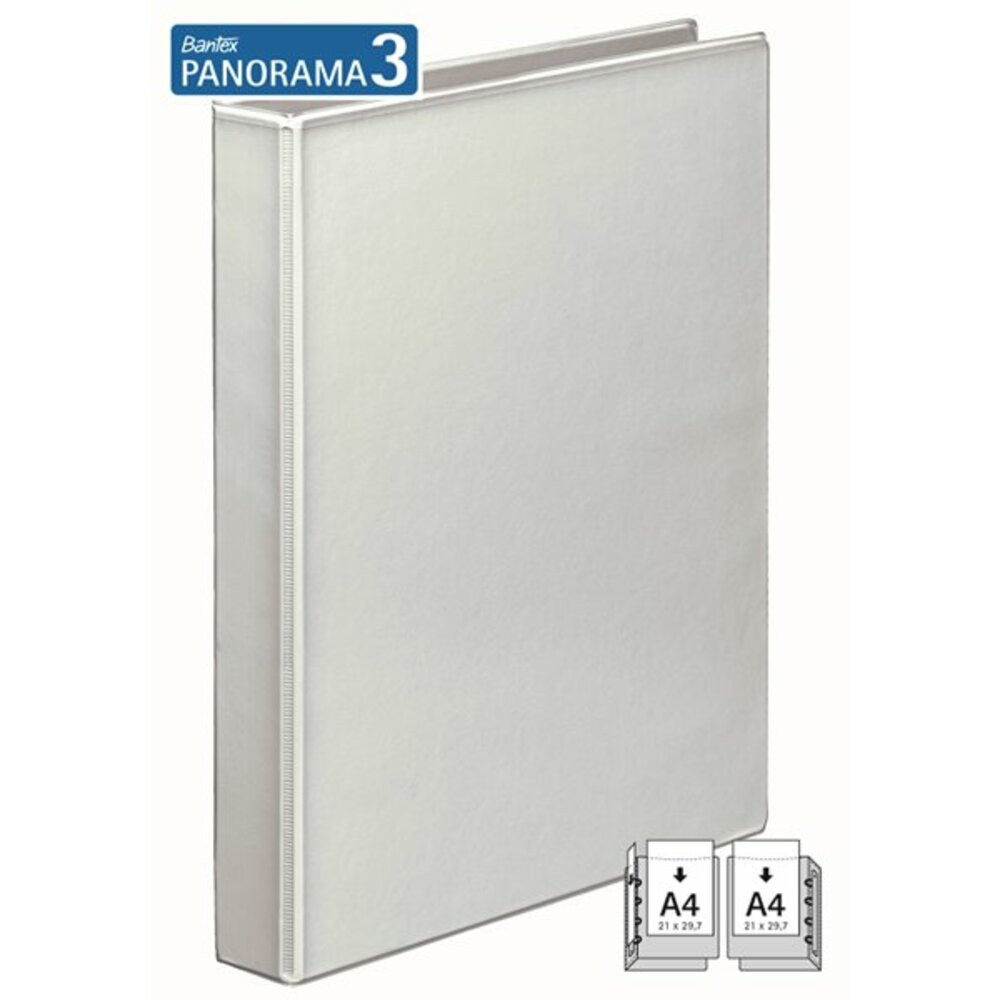 Caiet mecanic cu buzunar Bantex A4 4 inele 25mm cotor 42mm