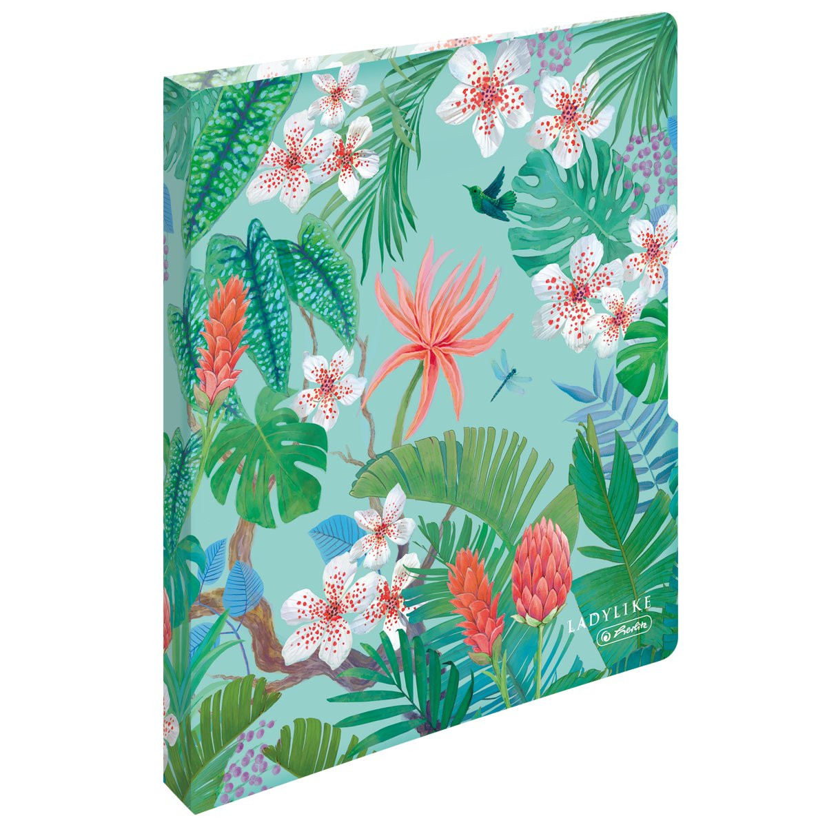 Caiet mecanic Herlitz A4 2 inele 16mm motiv Ladylike Jungle