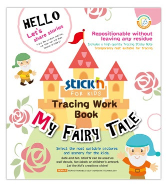 Carte educativa Stick"n Tracing Work Book - My Fairy Tale