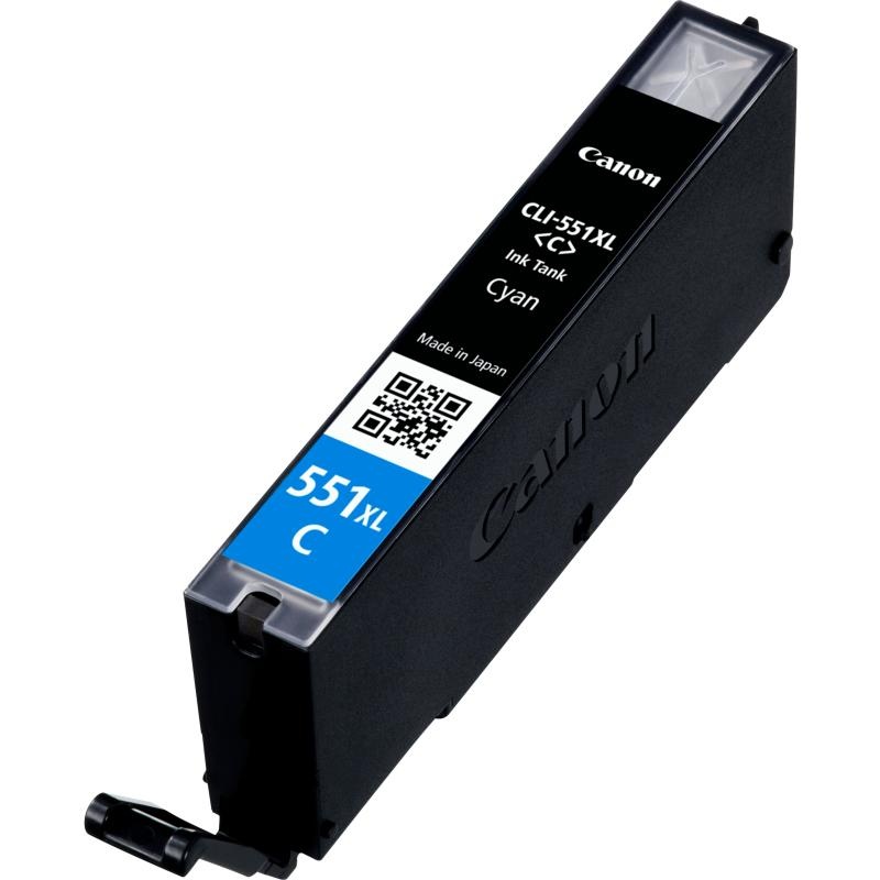 Cartus cerneala Canon CLI-551XL, cyan, capacitate 11ml, pentru Canon Pixma IP7250, Pixma IP8750, Pixma - 1 | YEO