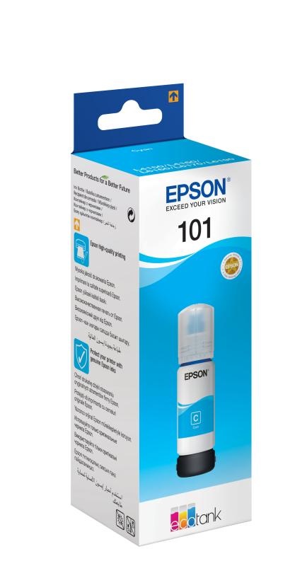 Cartus cerneala Epson 101 ECOTANK , cyan, capacitate 70ml, pentru L6170, L4160, L4150, L6190 - 3 | YEO