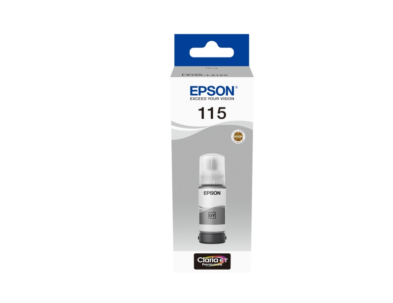 Cartus cerneala Epson 115, grey, capacitate 70ml / 6200 pagini, compatibil cu: Epson EcoTank L8160, - 1 | YEO