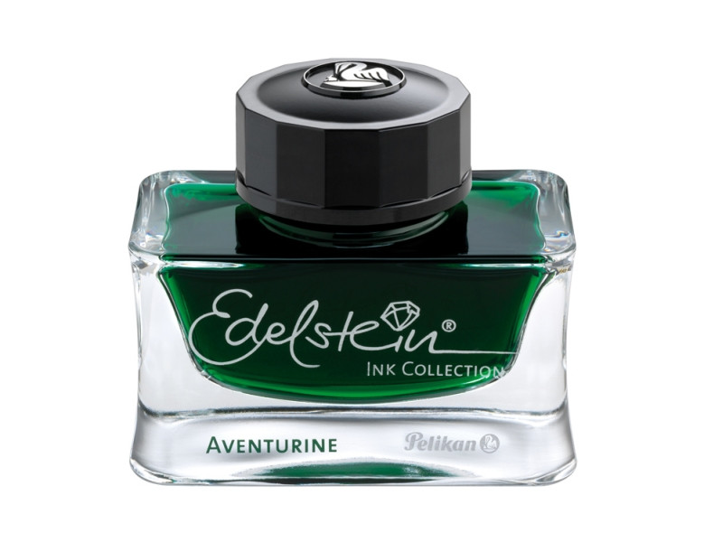Cerneala premium Edelstein, borcan 50ml, culoare verde aventurin