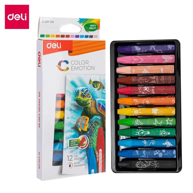 CREIOANE ULEI PASTEL 12 CULORI COLOR EMOTION DELI - 2 | YEO