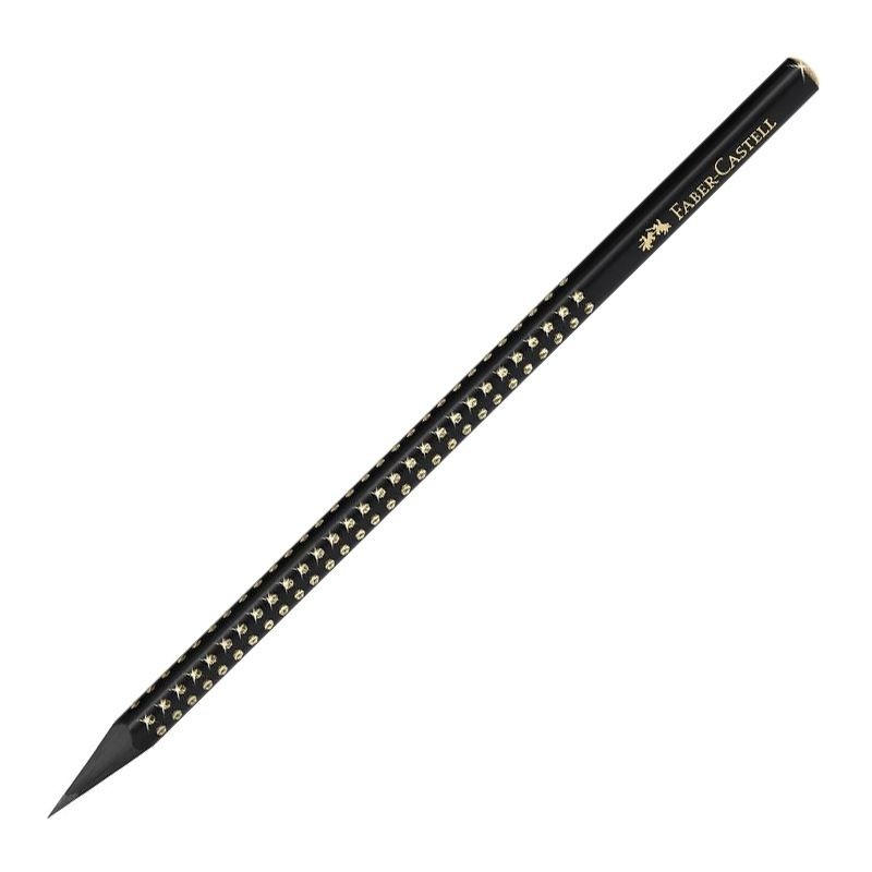 Creion grafit B Faber-castell Grip Sparkle negru - 3 | YEO