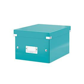 Cutie depozitare carton laminat Leitz Click & Store Mica A5 cu suport etichetă - 1 | YEO
