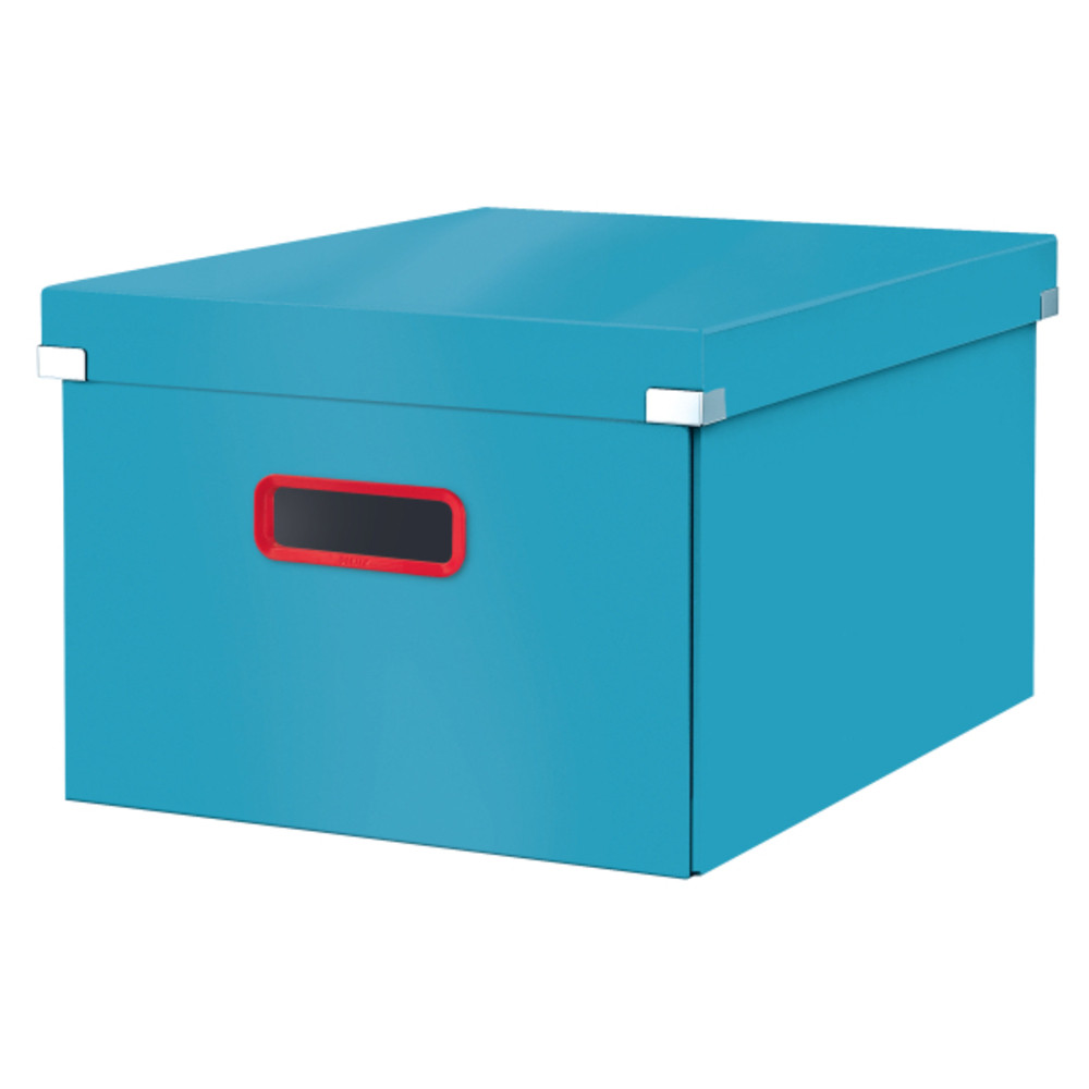 Cutie depozitare carton laminat Leitz Cosy Click & Store pliabilă cu capac și mânere 32 x 31 x 36 cm - 2 | YEO