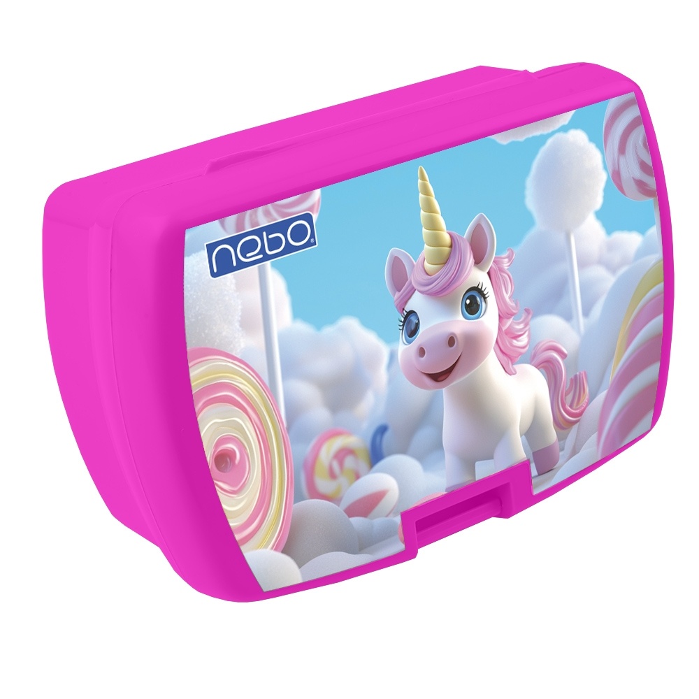 Cutie sandwich Nebo, roz, 16.5x14x6.5 cm - 2 | YEO