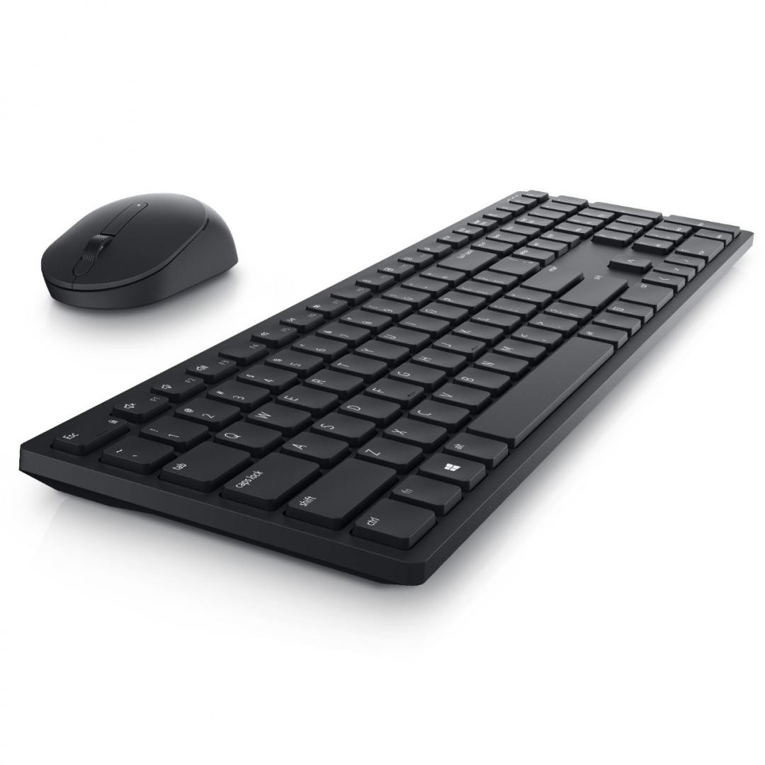 Dell Pro Wireless Keyboard and Mouse KM5221W, US International (QWERTY), Wireless, 2.4 GHz, Mouse Buttons: - 1 | YEO