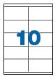 Etichete autoadezive A-Series, 105x74 mm, 10/A4, 100 coli/top