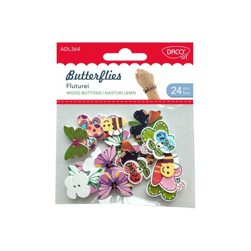 Fluturel lemn - Accesorii craft Daco Fluturel lemn - Accesorii craft Daco