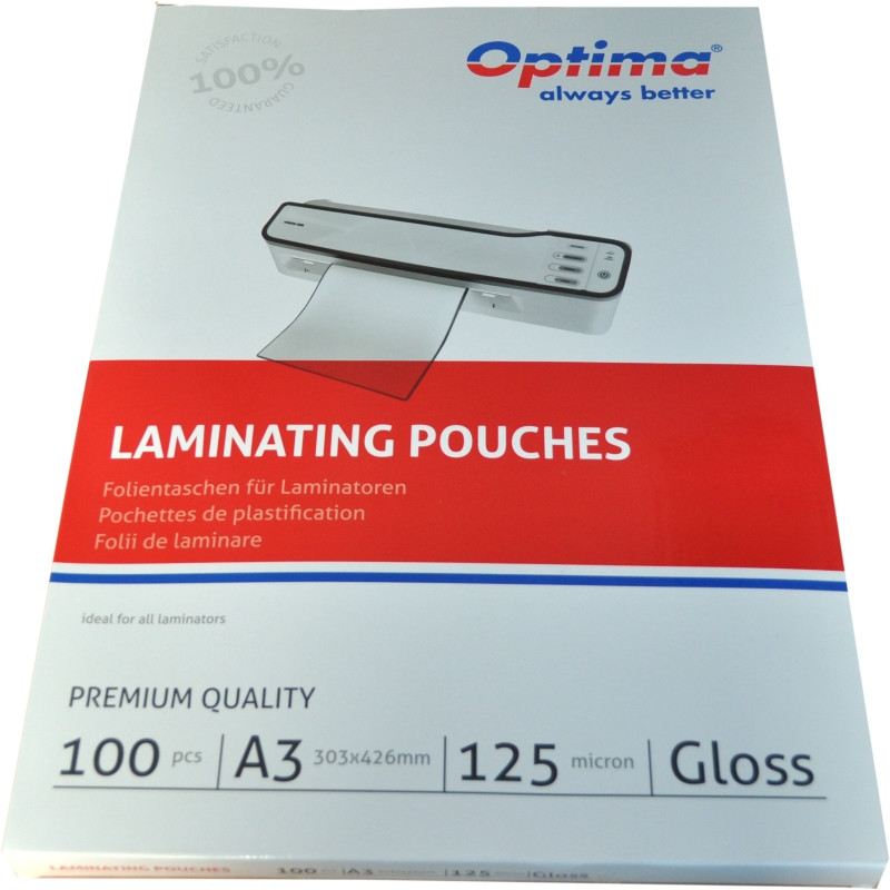 Folie laminat A3 125 microni 100buc/top OPTIMA