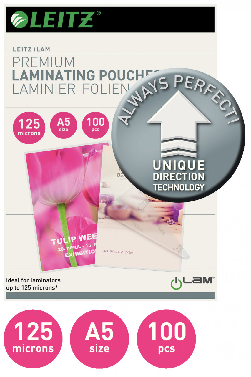Folie UDT pentru laminare la cald, A5, 125 microni, 100 folii/top