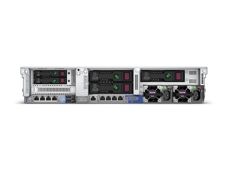 HPE ProLiant DL380 Gen10 4208 2.1GHz 8-core 1P 32GB-R MR416i-p 8SFF BC 800W PS Server - 2 | YEO
