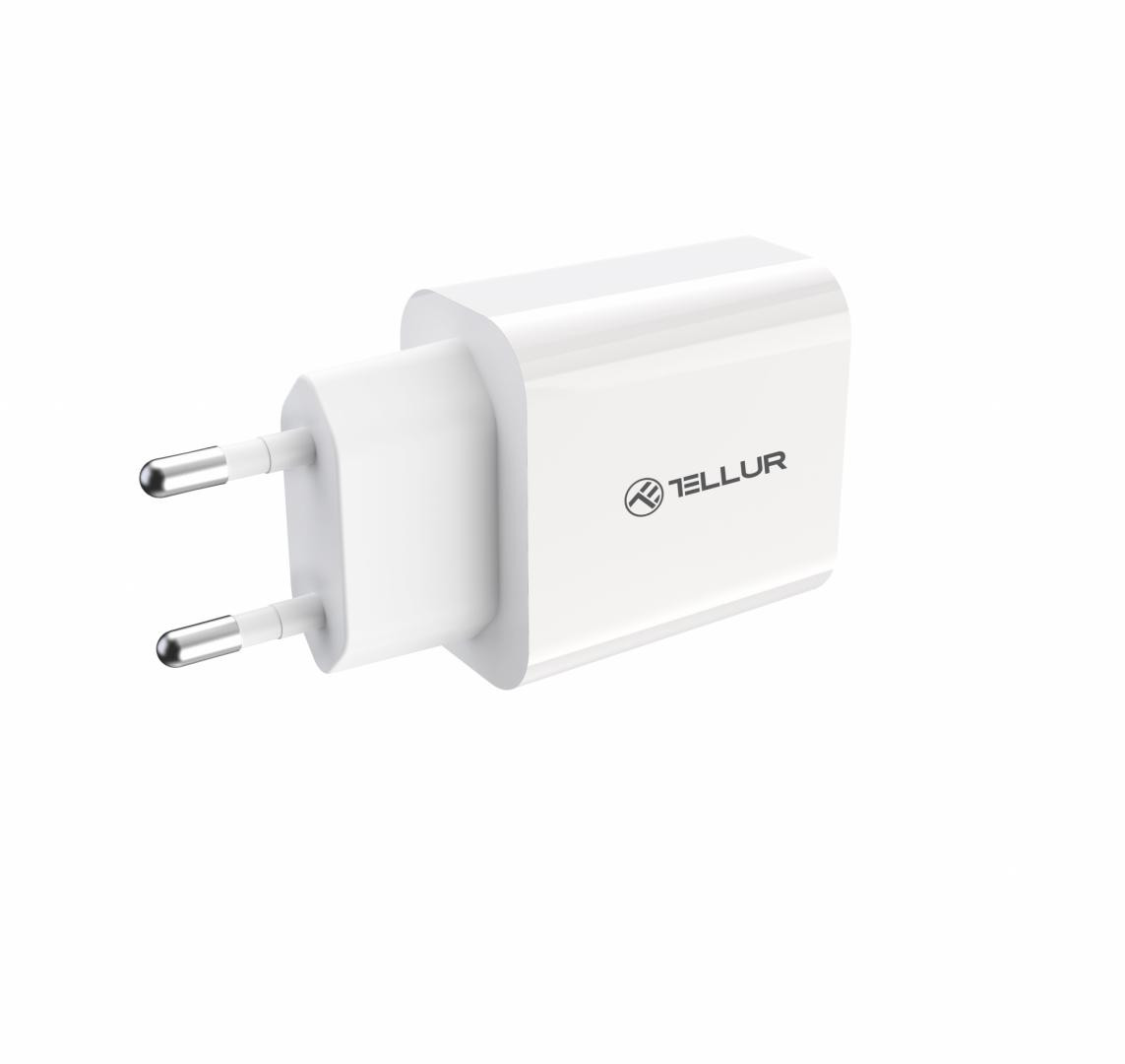 Incarcator priza Tellur USB-A QC3.0 18W - 2 | YEO