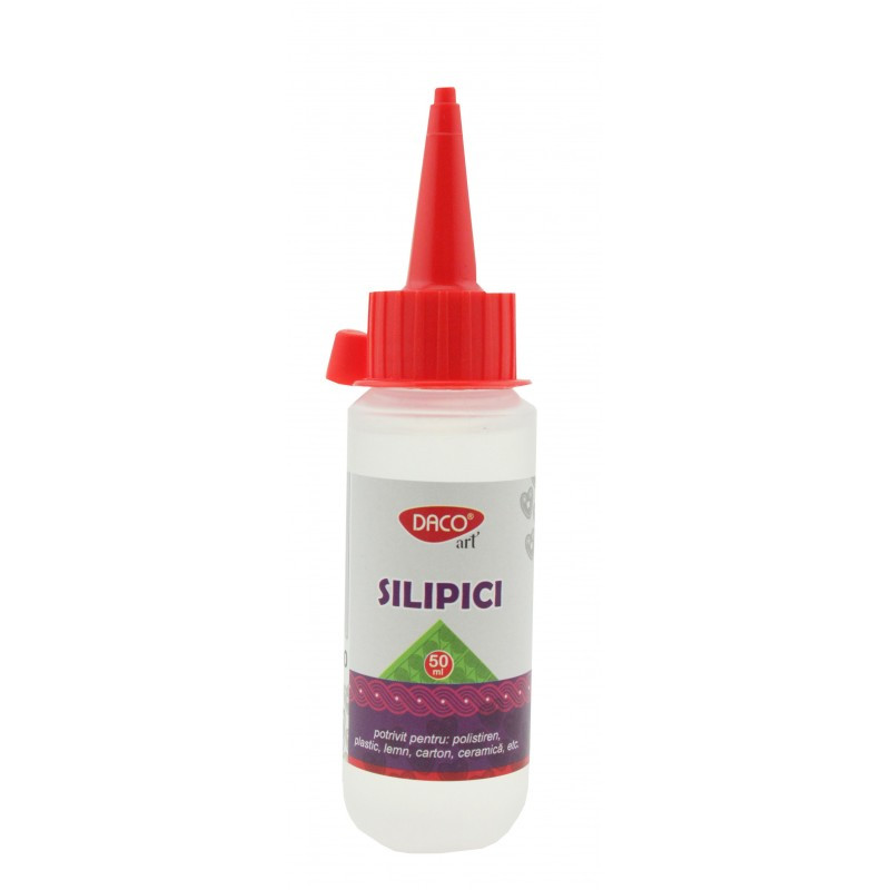 Lipici siliconic sclipici 50ml Daco