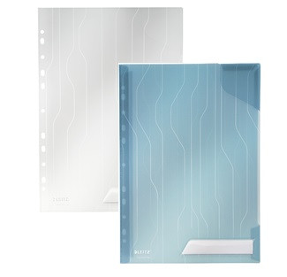 Mapa Leitz A4 CombiFile rigida cu eticheta PP 200 microni 40 coli preperforata 3 buc/set - 2 | YEO