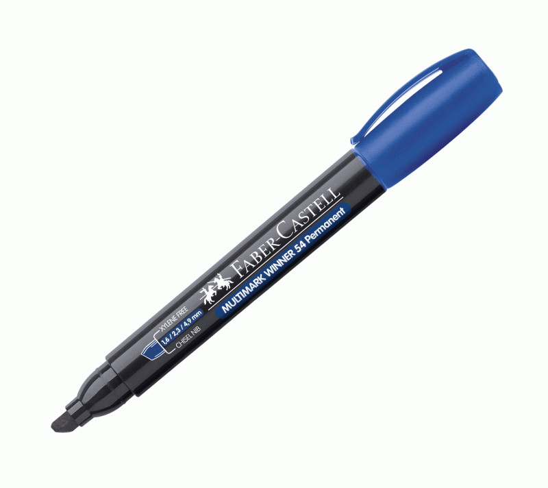 Marker permanent Faber-Castell Multimark Winner 54, vârf tesit - 1 | YEO