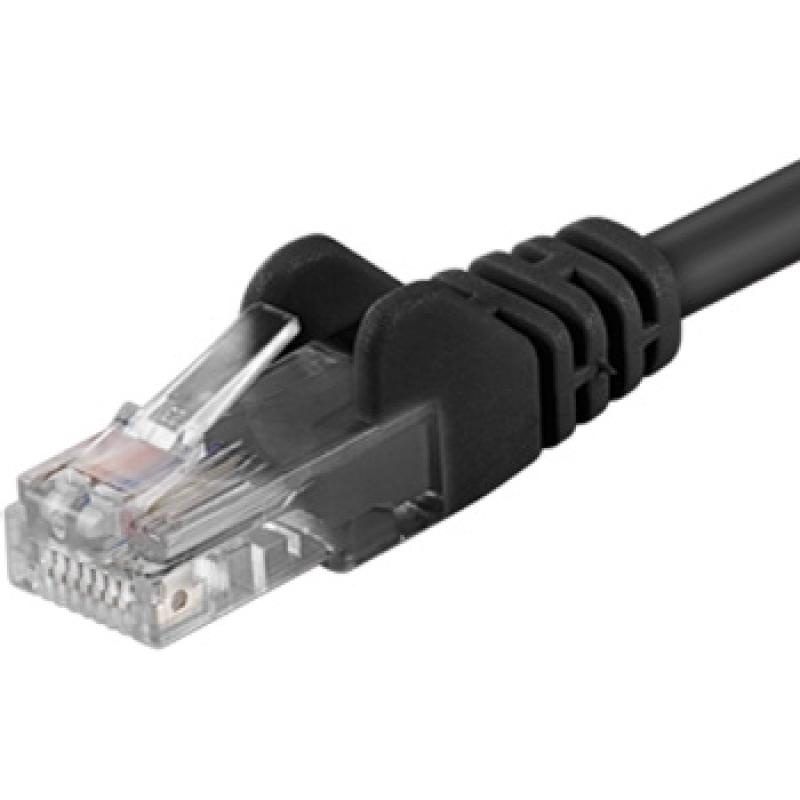 PACHCORD UTP RJ45 Cat.5e 0.25m NEGRU - 1 | YEO