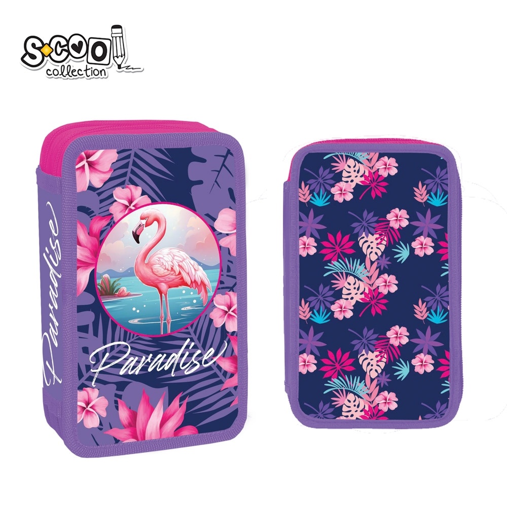 Penar fete echipat S-COOL Paradise, 2 fermoare, 29 piese, 14x5x20 cm