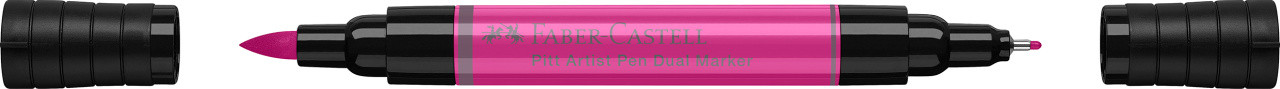 PITT ARTIST PEN DUAL MARKER ROZ PURPURIU MEDIU 125 FABER-CASTELL